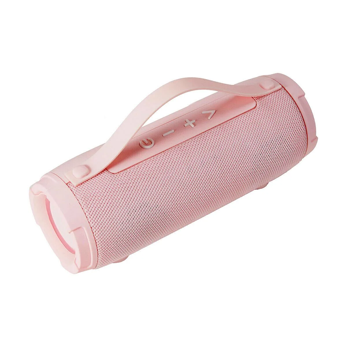 15W Splashproof Barrel Bluetooth Portable Speaker - Black / Red / Pink