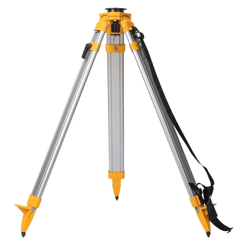 DeWALT DW0737 Construction Tripod, 38 in Min H, 60 in Max H, 5/8 x 11 in Mounting, Aluminum :EA: QUANTITY: 1