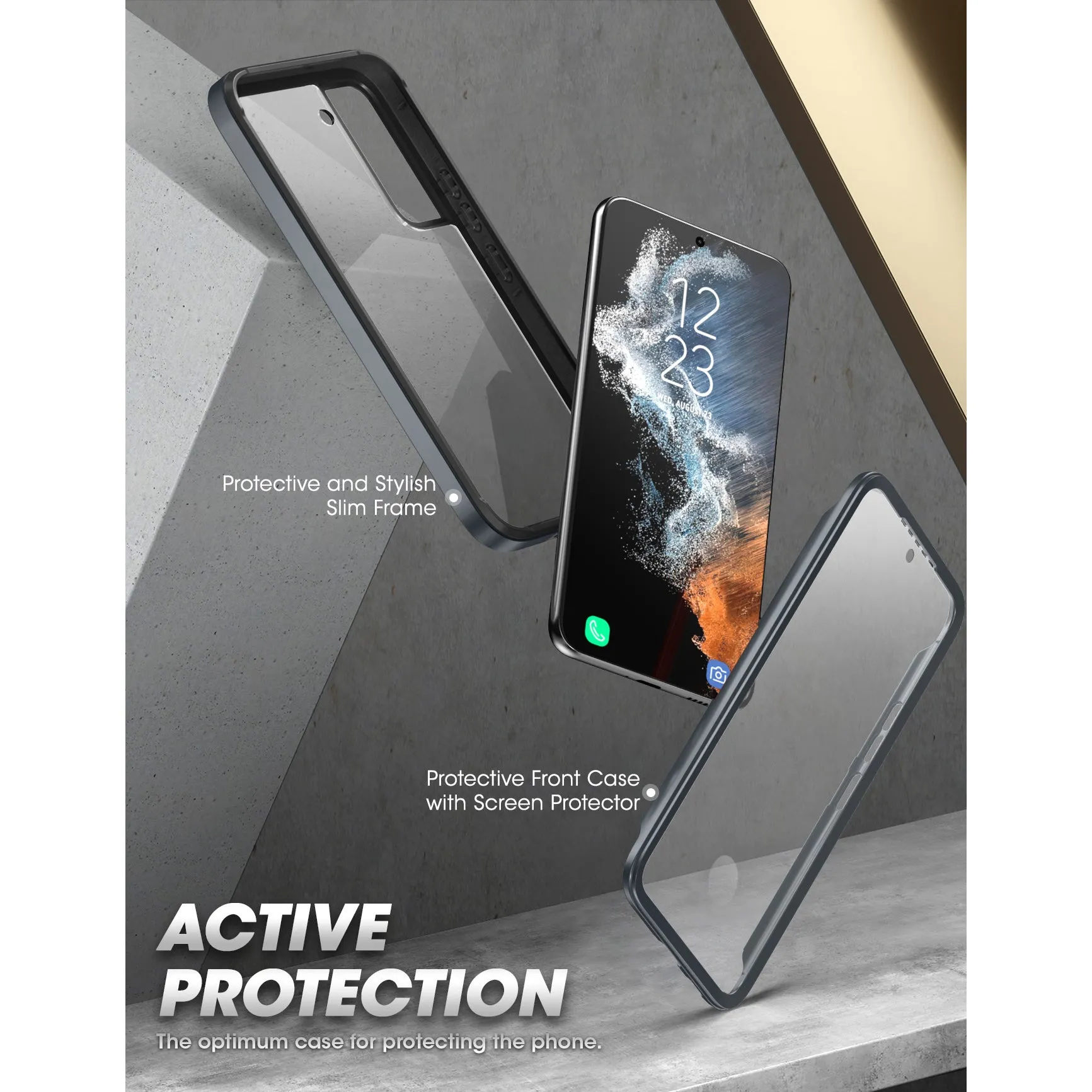 Galaxy S22 Plus Unicorn Beetle EDGE XT Bumper Case-Black