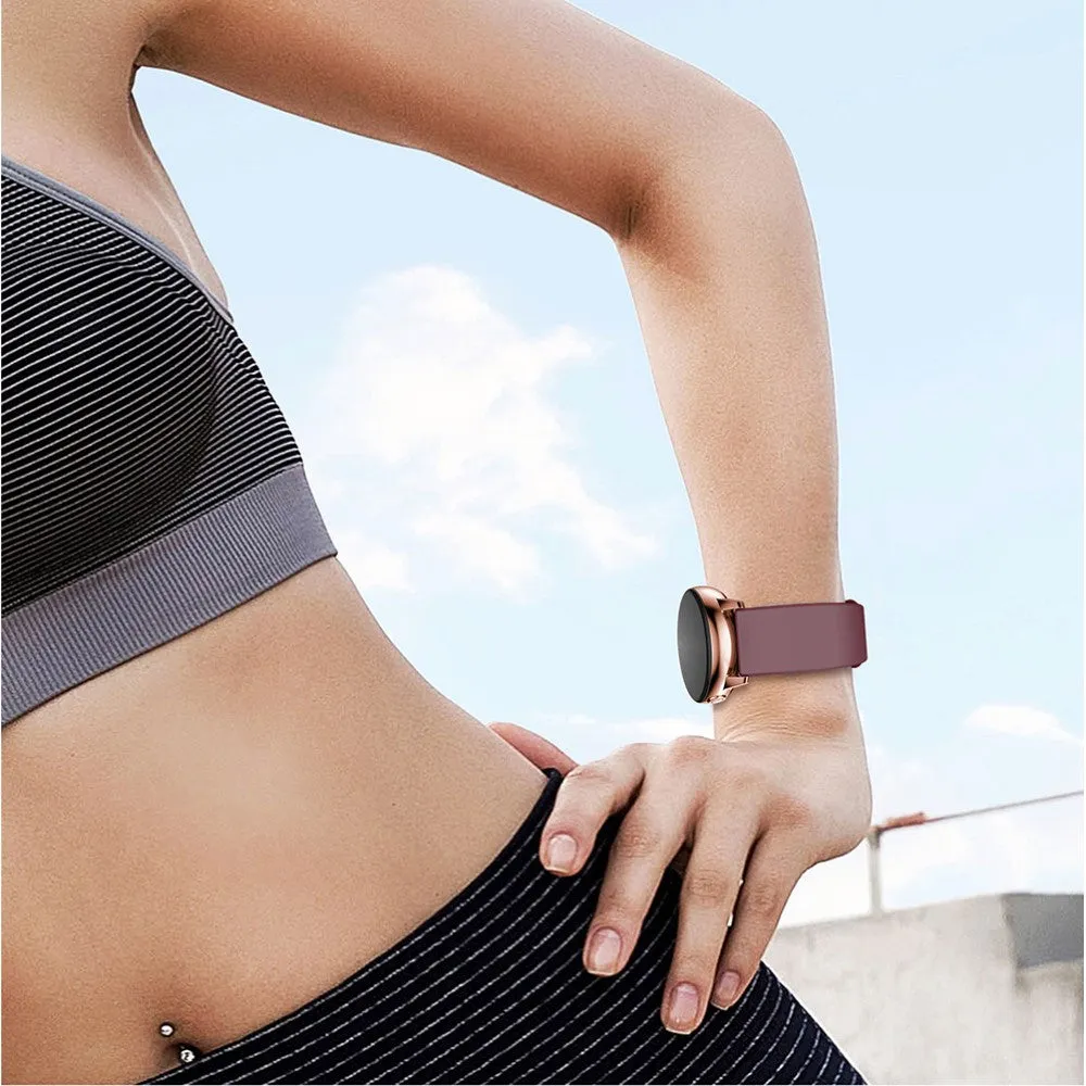 Garmin silicone sports bracelet (joint circumference: 170-210mm) with 18mm bar width - wine red