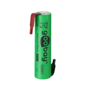 Goobay - Rechargeable 1.2 Volt 800mAh LSD-NiMH AAA battery with solder tag (Bulk)