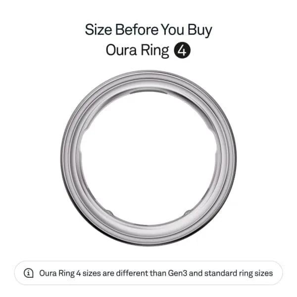 Oura ring 4 smart ring purchase with sizing kit for accurate fit