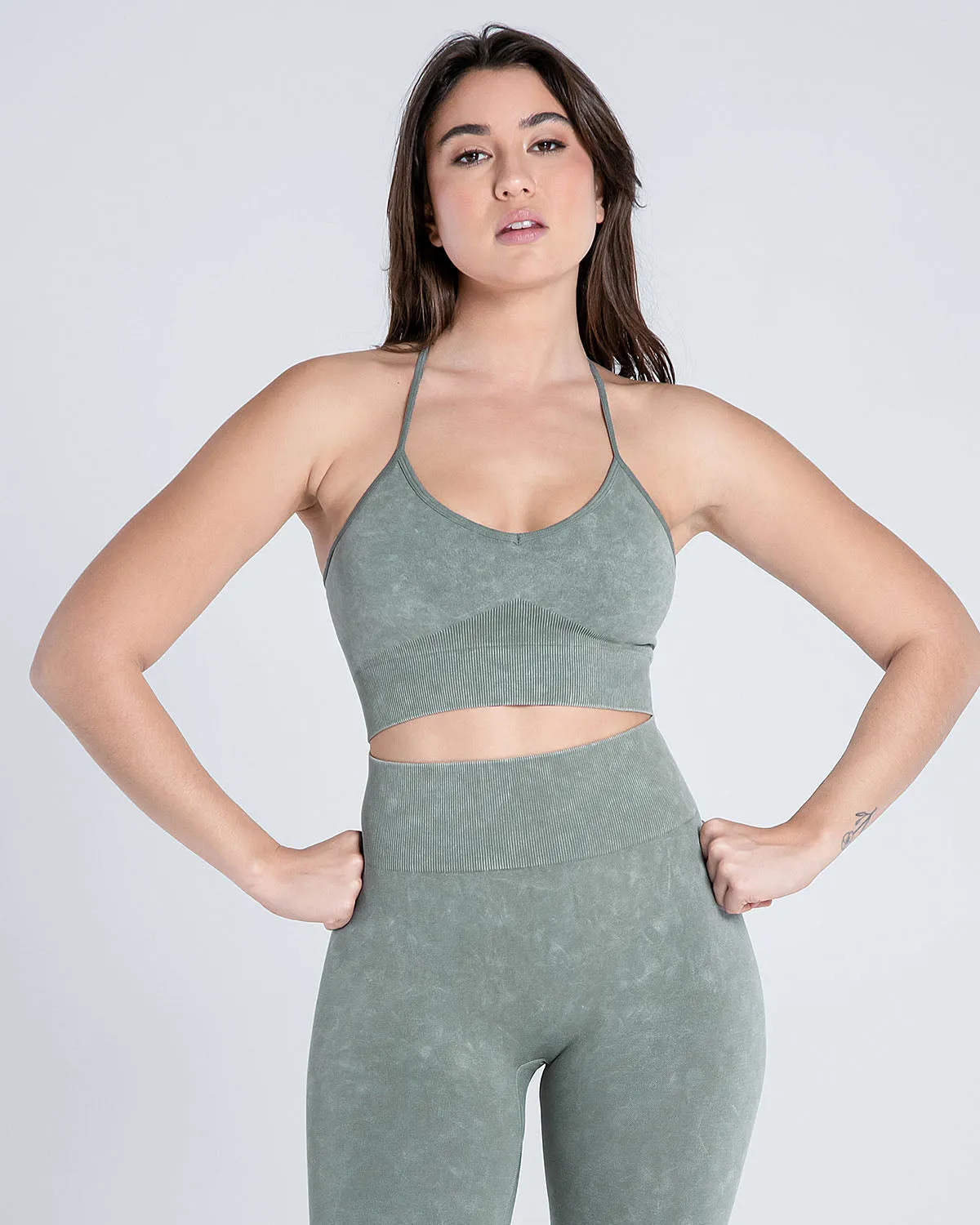 Premium Seamless V Neck Sports Bra