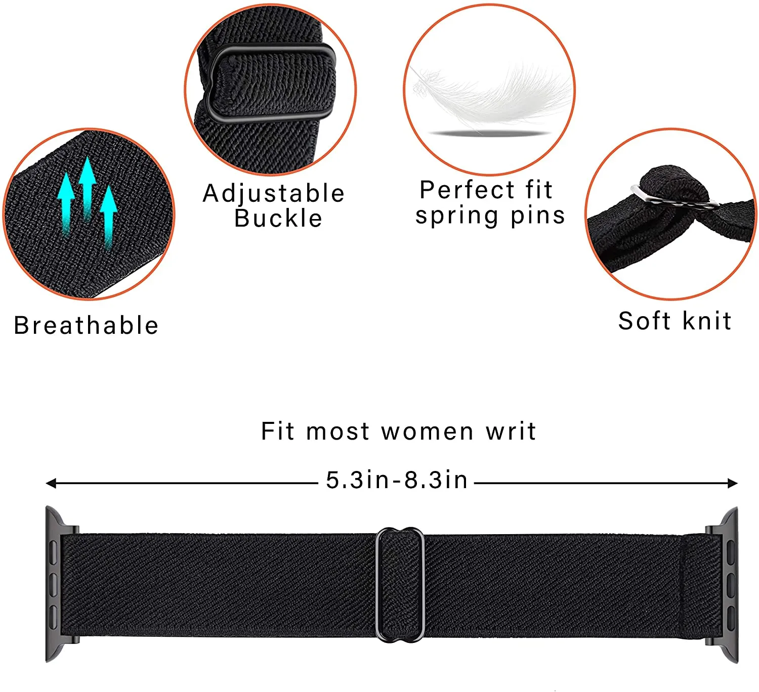 Scrunchie Strap for Apple Watch Band
