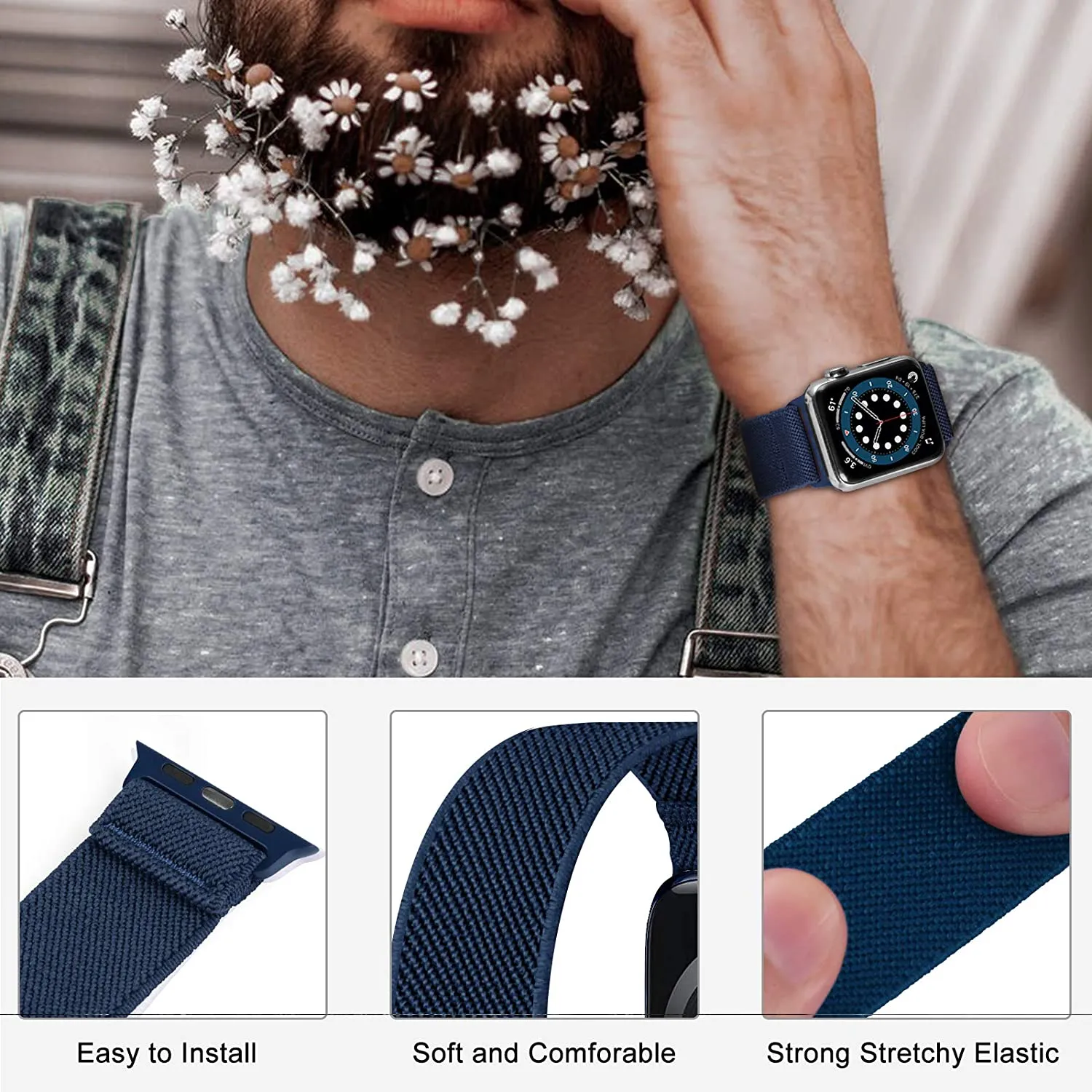 Scrunchie Strap for Apple Watch Band