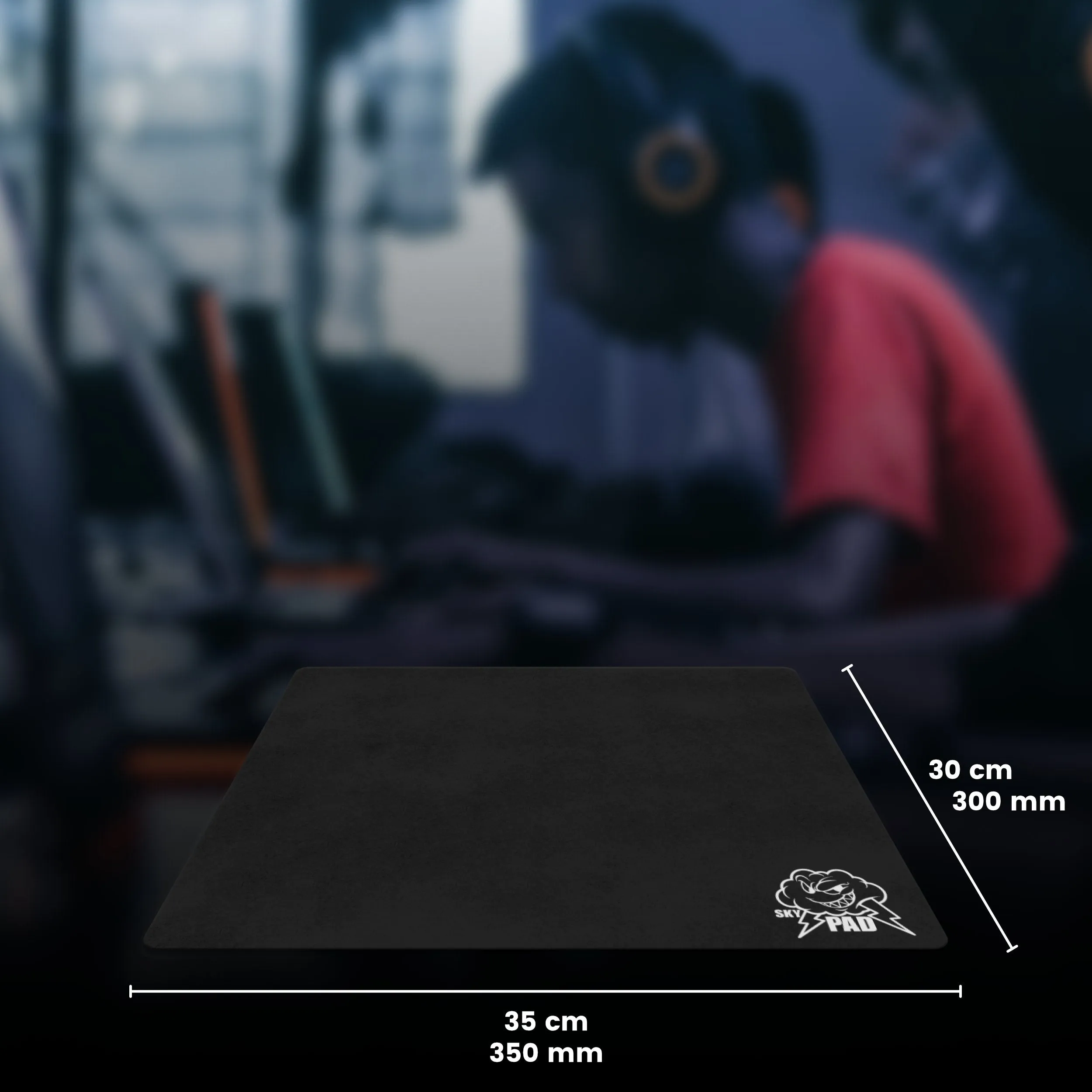 SkyPad Black Glass 2.0 Mousepad