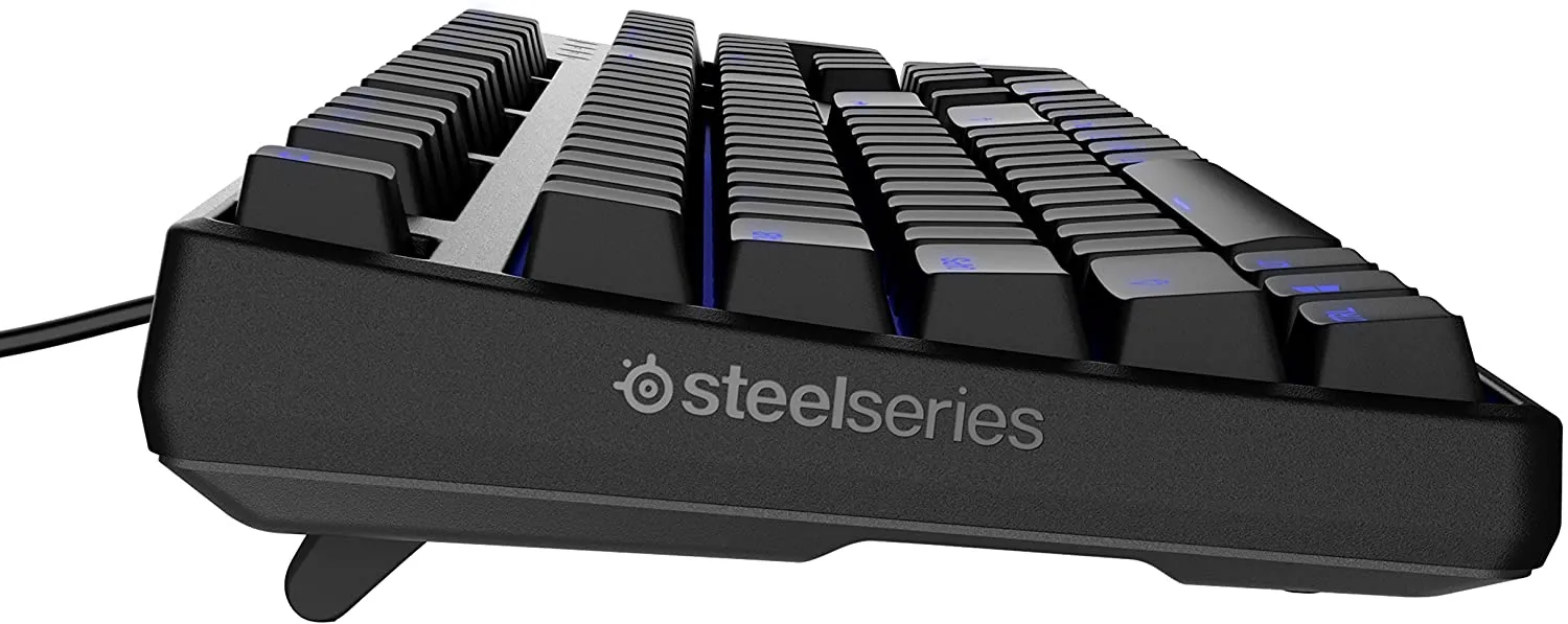 SteelSeries Keyboard Apex M500 Illuminated Mechanical Gaming Keyboard - Cherry MX Red Switch - Blue LED Backlit - Media Controls - Steel Back Plate