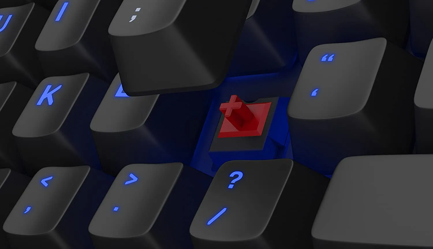 SteelSeries Keyboard Apex M500 Illuminated Mechanical Gaming Keyboard - Cherry MX Red Switch - Blue LED Backlit - Media Controls - Steel Back Plate