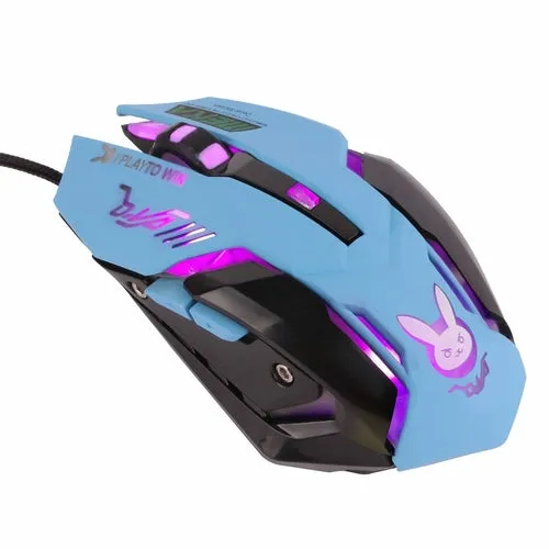 USB Wired 6 Buttons Ergonomic 2400dpi Optical Gaming Mouse