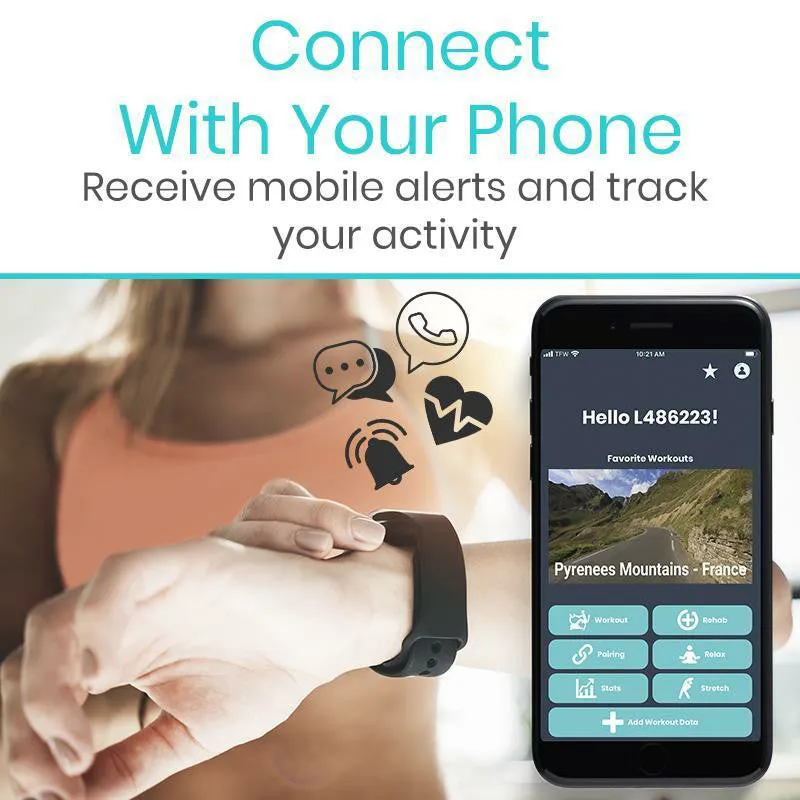 Vive Health Fitness Tracker Mach V Watch